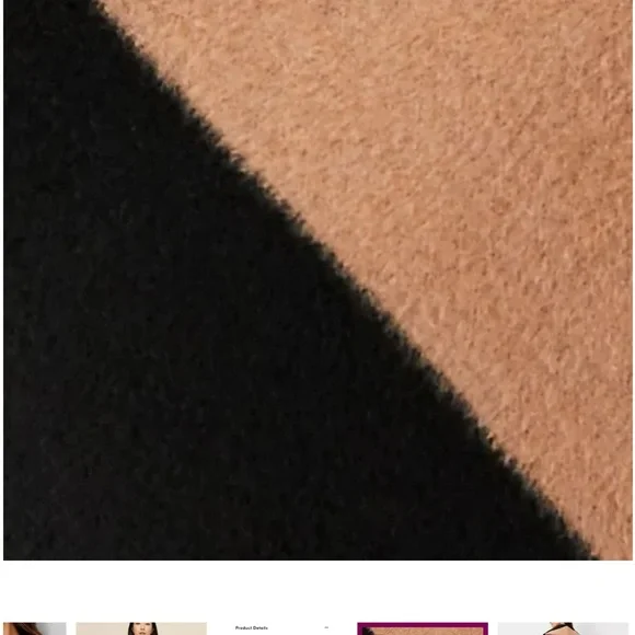 Ann Taylor Stripes Drape Wrap Collar Coat - new - MEDIUM - Picture 4 of 5